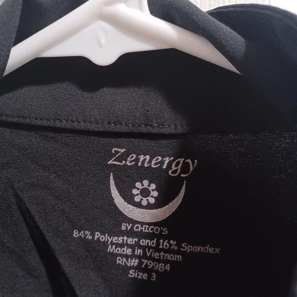 Zenergy By Chicos Black Jacket - Picture 6 of 7